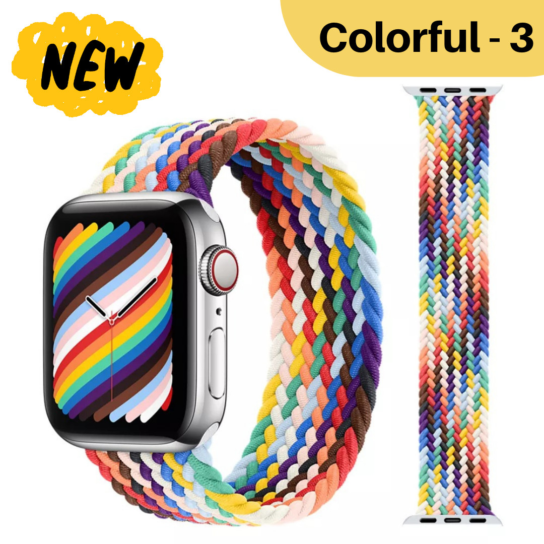 For Apple Iwatch Series 10 9 8 7 6 5 4 3 2 1 SE Nylon Braided Solo Loop Strap US