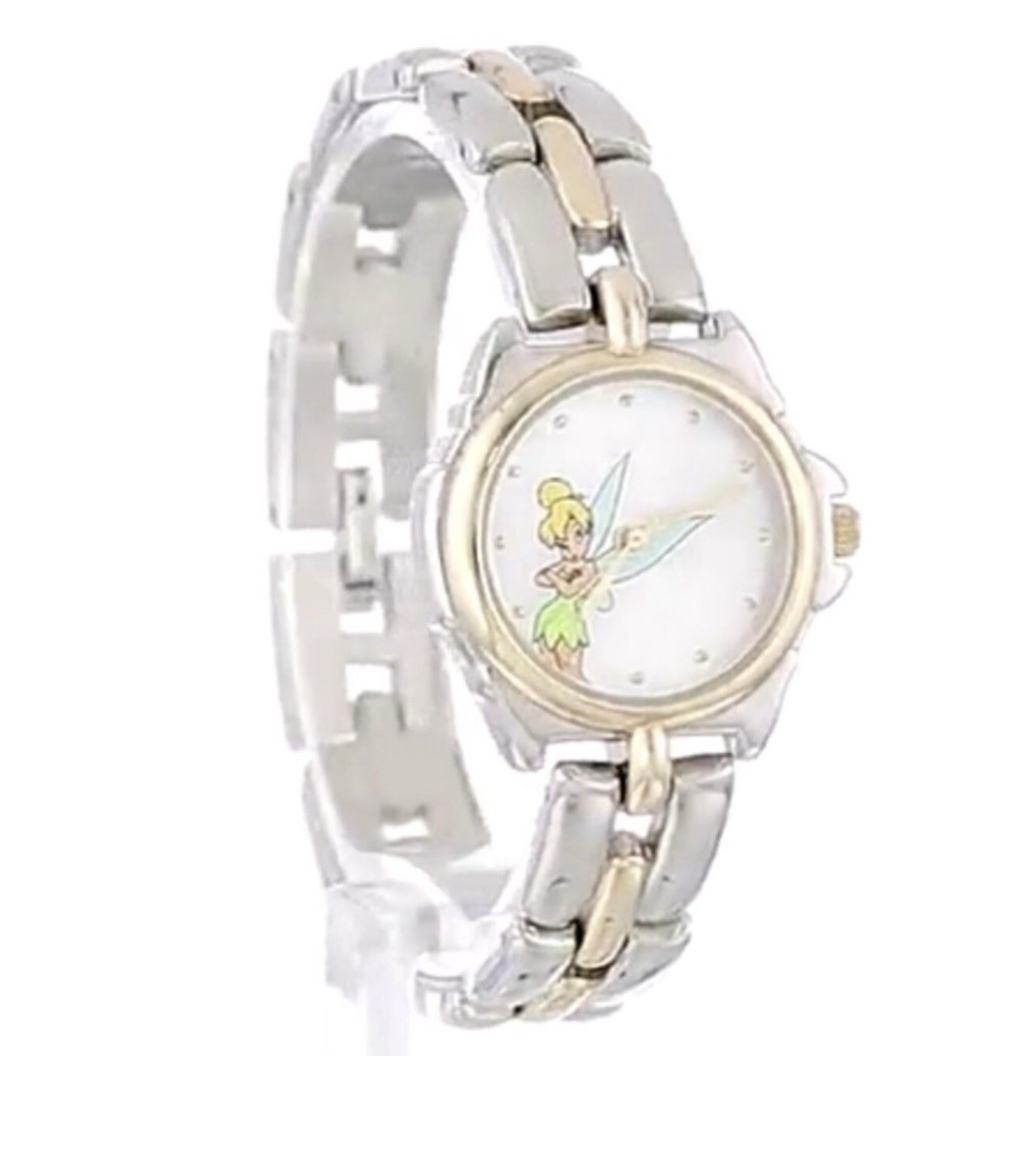 NEW! Disney “ TINKERBELL” Gold/silver Toned Watch
