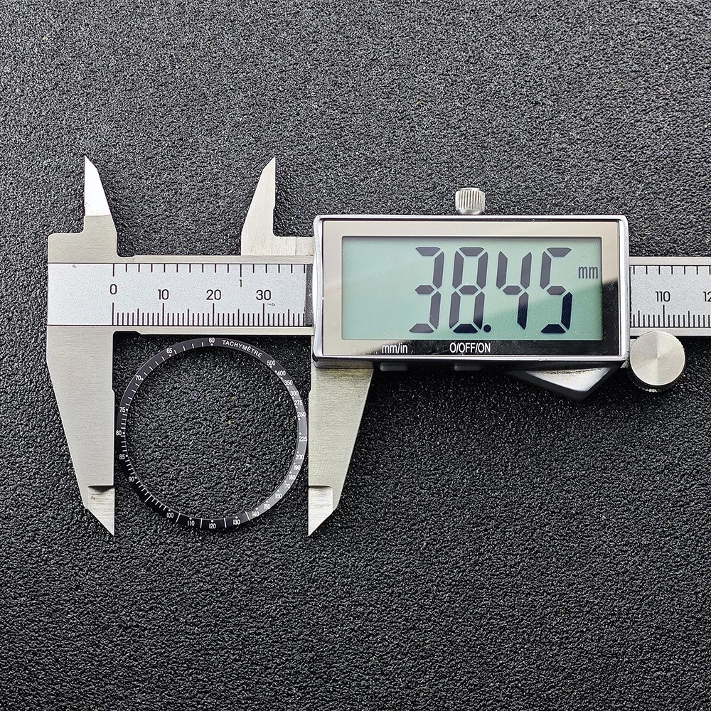 38.5mm Watch Bezel Insert Flat Aluminum VK63 Case Replacement Parts Accessories