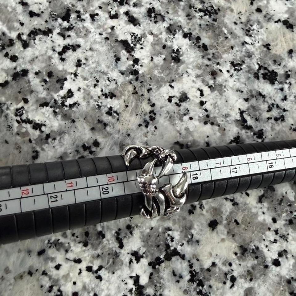 Silver Chrome Steel Y2k Claw Goth Emo Ring Brand New