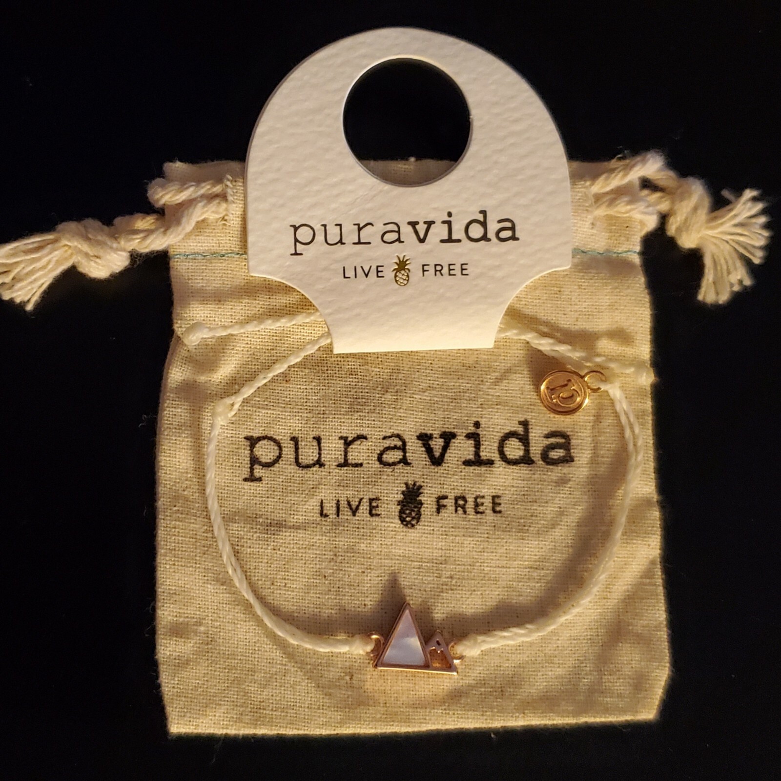 PURA VIDA ROSE GOLD WHITE HOWLITE GEM MOUNTAIN BRACELET ‼️FREE SAME DAY SHIP‼️