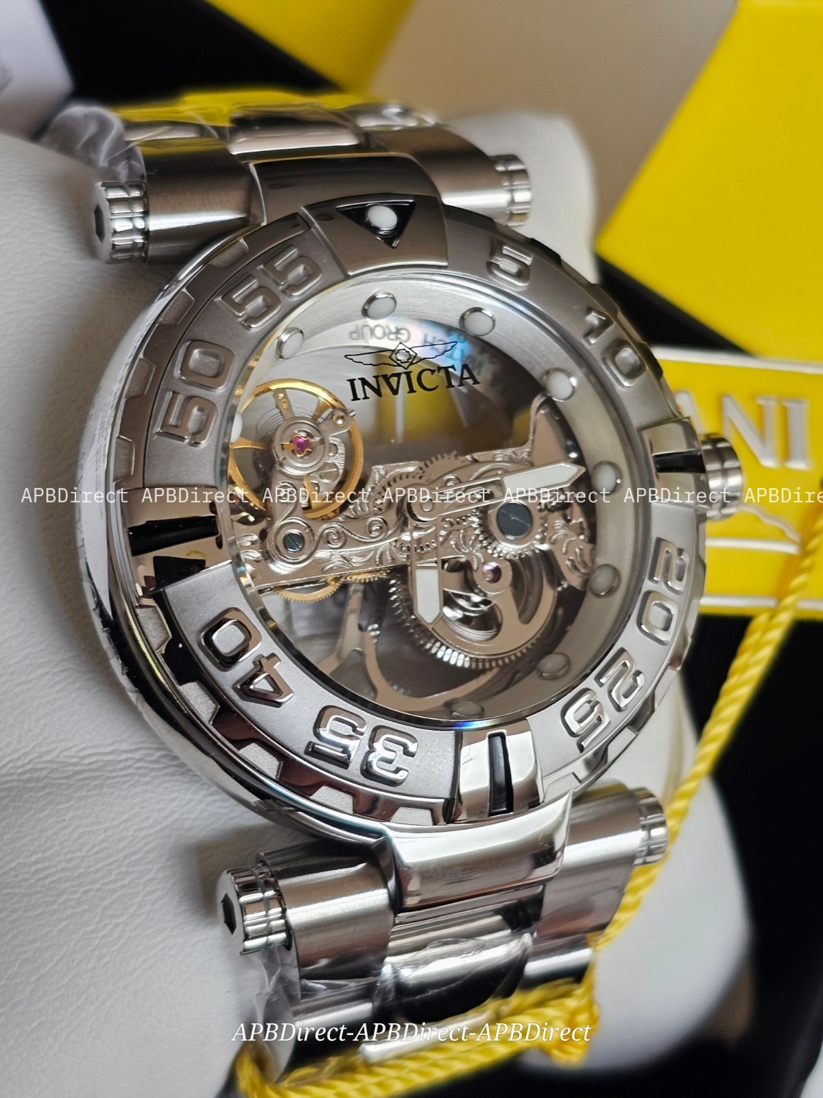 Invicta Subaqua Noma I – Automatic BRIDGE Mvmnt Skeleton Black Bezel mens watch