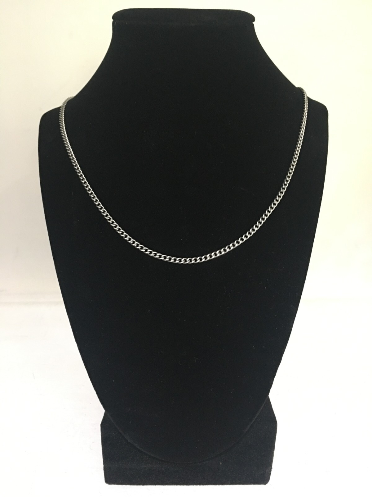 New Men’s Stainless Steel Silver Necklace Chain 27 inch 3MM Curb Choker Jewelry