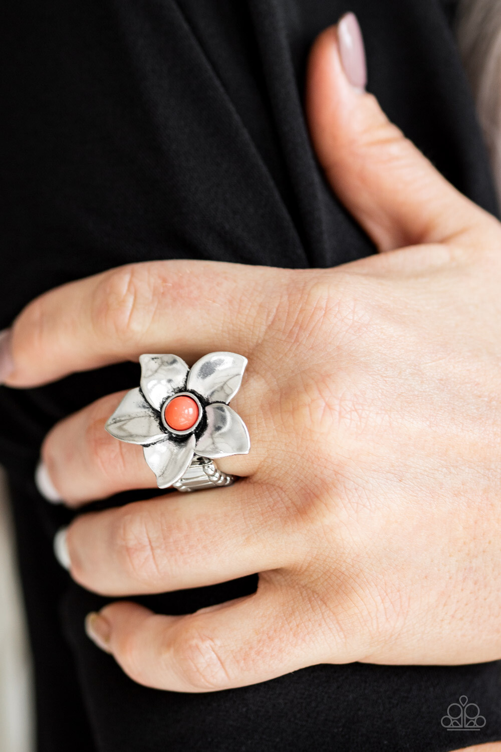 Paparazzi ~ Ask For Flowers Coral Ring