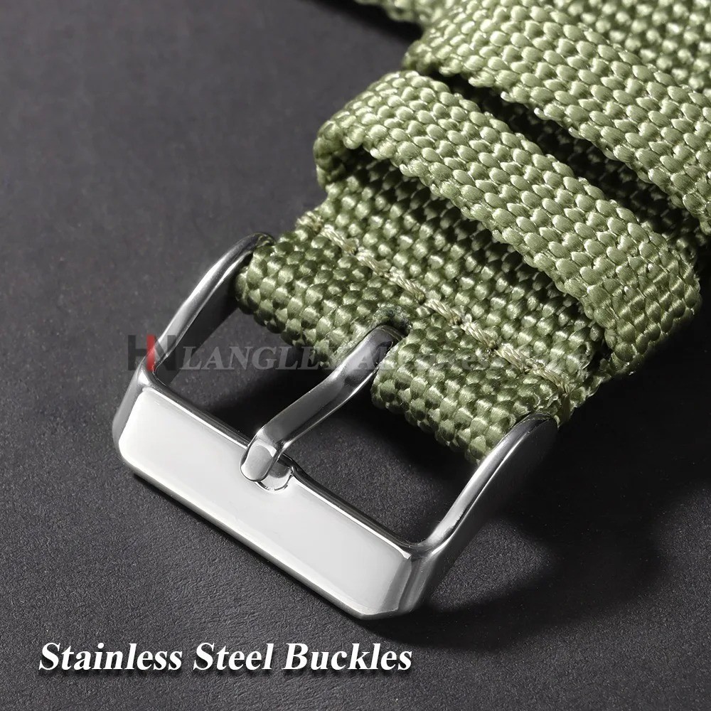 Canvas Quick Release Watch Strap 18,20,22,24mm Military Fabric Band Men Women