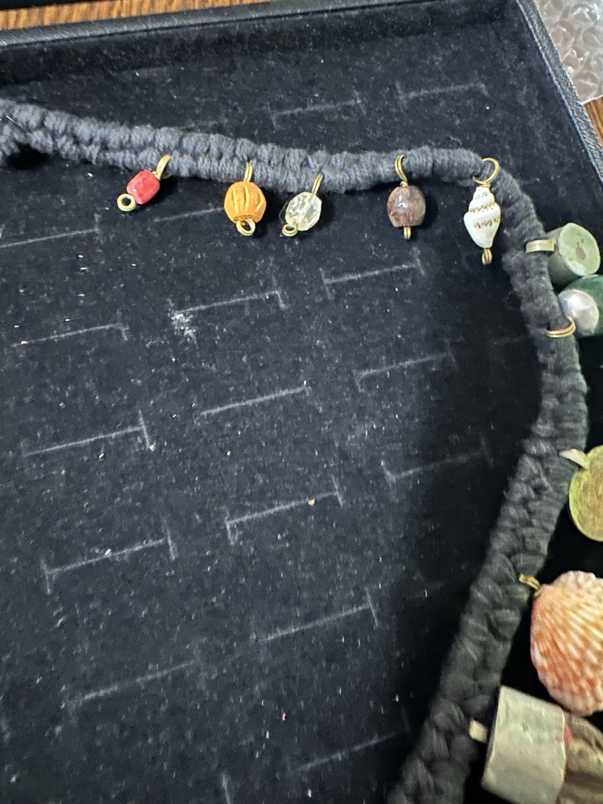 NEPAL or TIBETAN SHAMAN NECKLACE VARIED ITEMS TOOTH ATTACHED