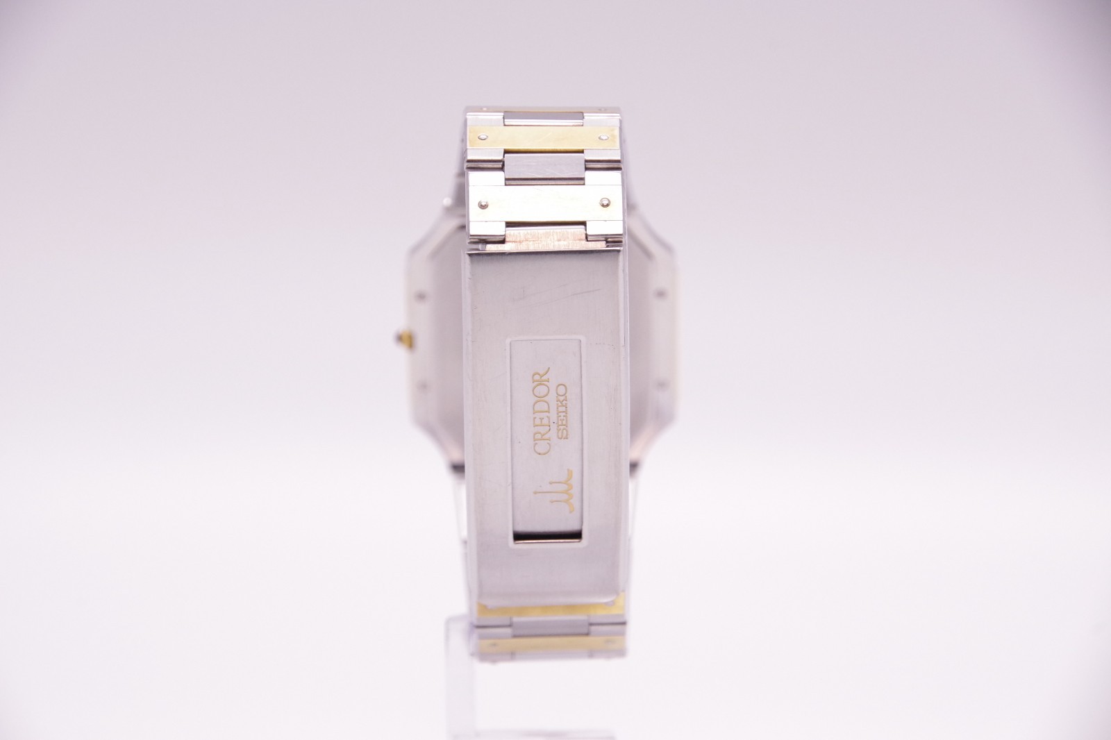 Reserved [Exc+5] SEIKO CREDOR 9570-5210 Two Tone 14K 16cm Qz Unisex JAPAN