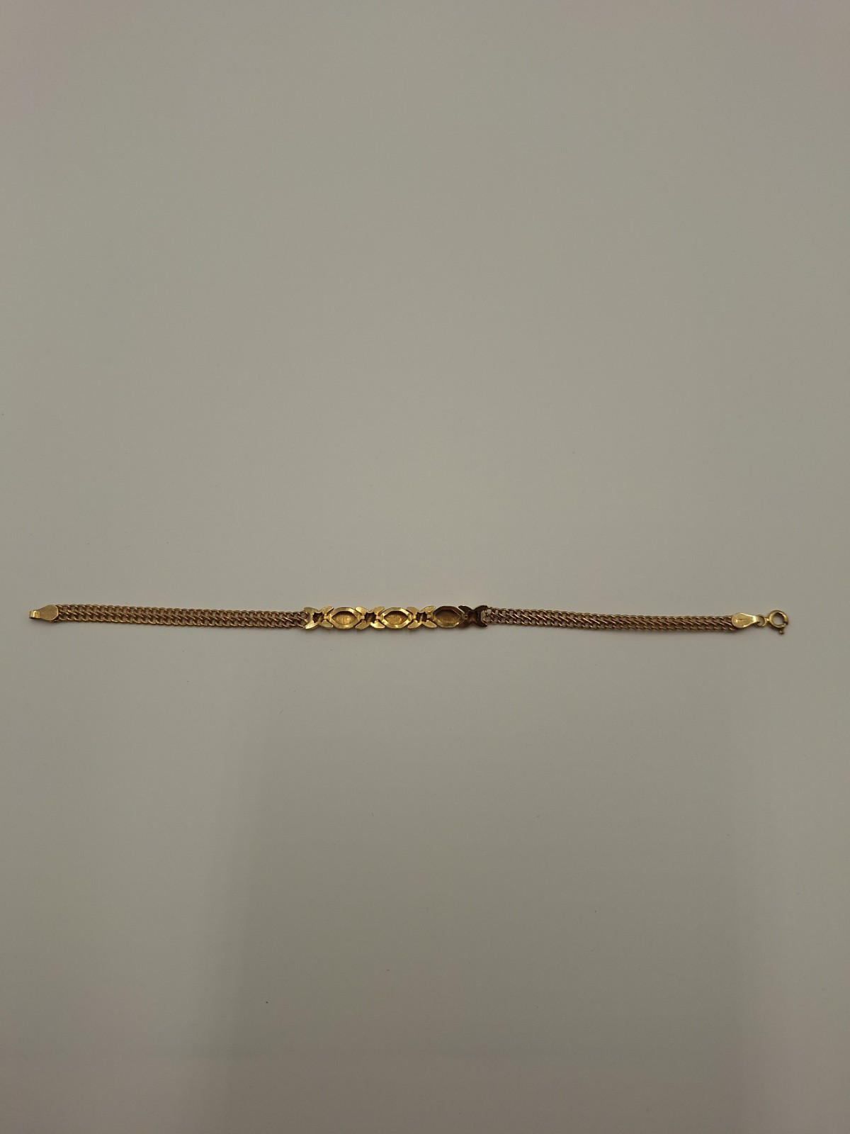 10 K Yellow Gold And Amethyst Bracelet Trio 10.4 Grams Total Weight