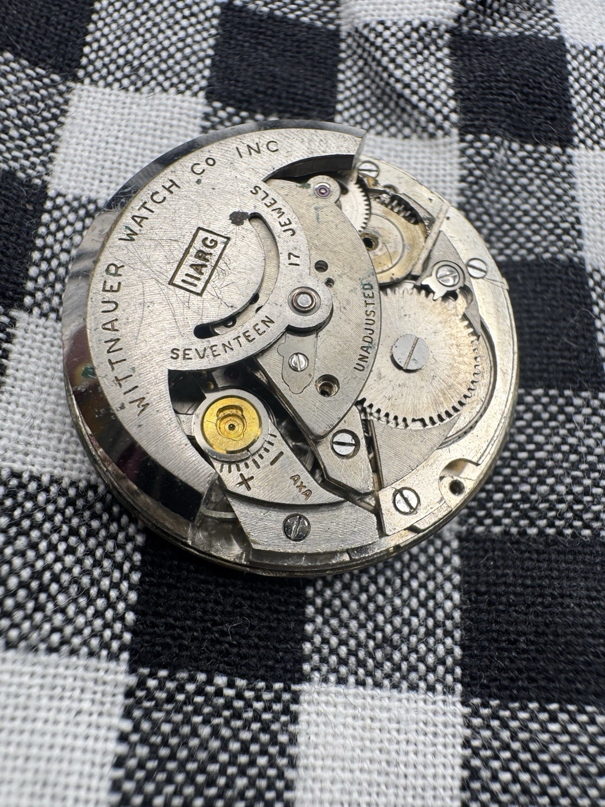 Vintage Men’s Wittnauer Automatic Wrist Watch Dial Mvmt For Repair 184