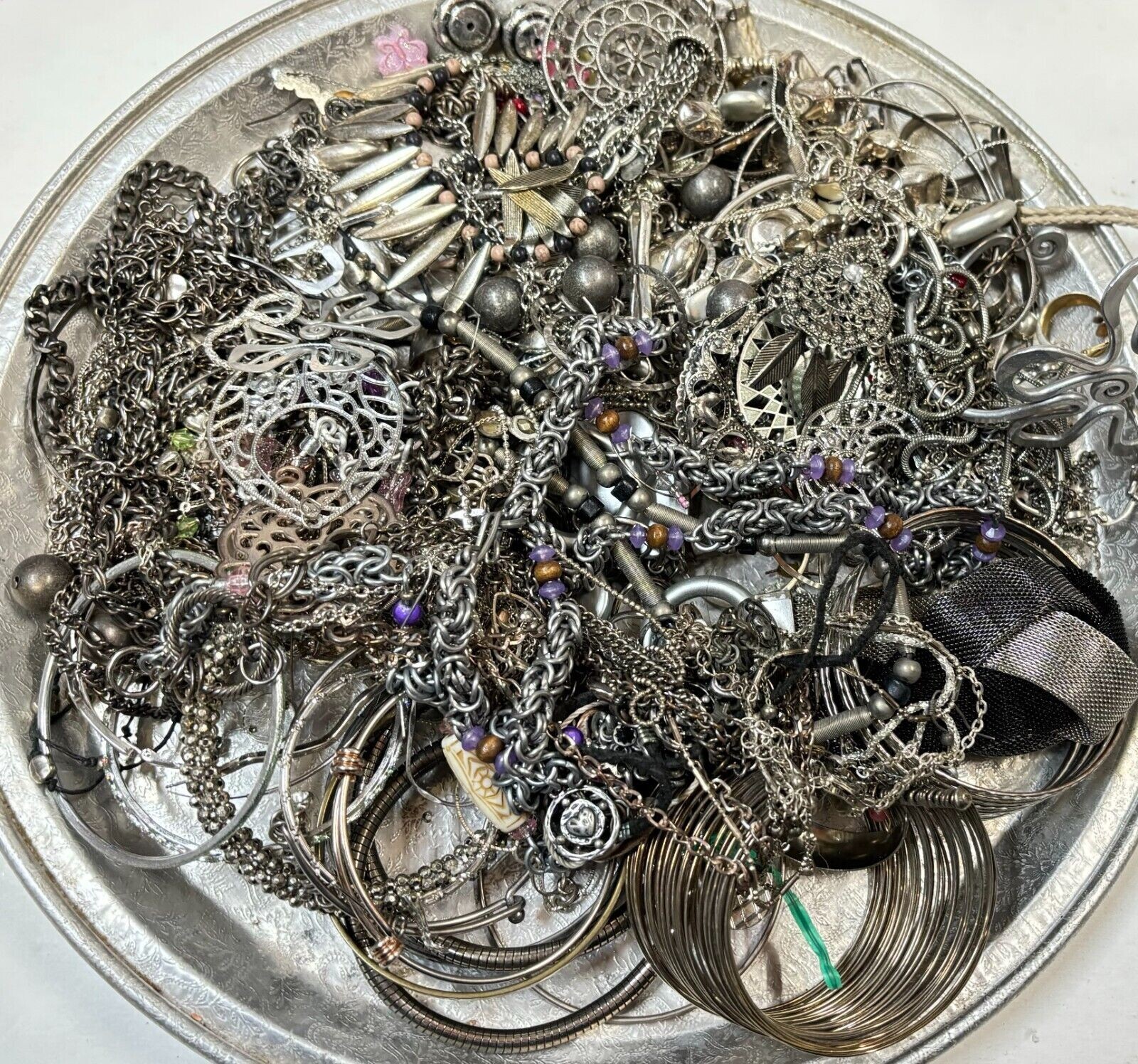 **Fashion Jewelry Box Lot **ONE POUND- all wearable,wholesale,bulk- #JJ6