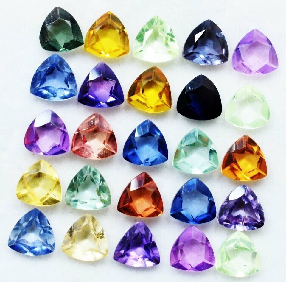 Certified 6 mm Natural Mix Color Sapphire 20 Pcs Lot Round Cut Loose Gemstone