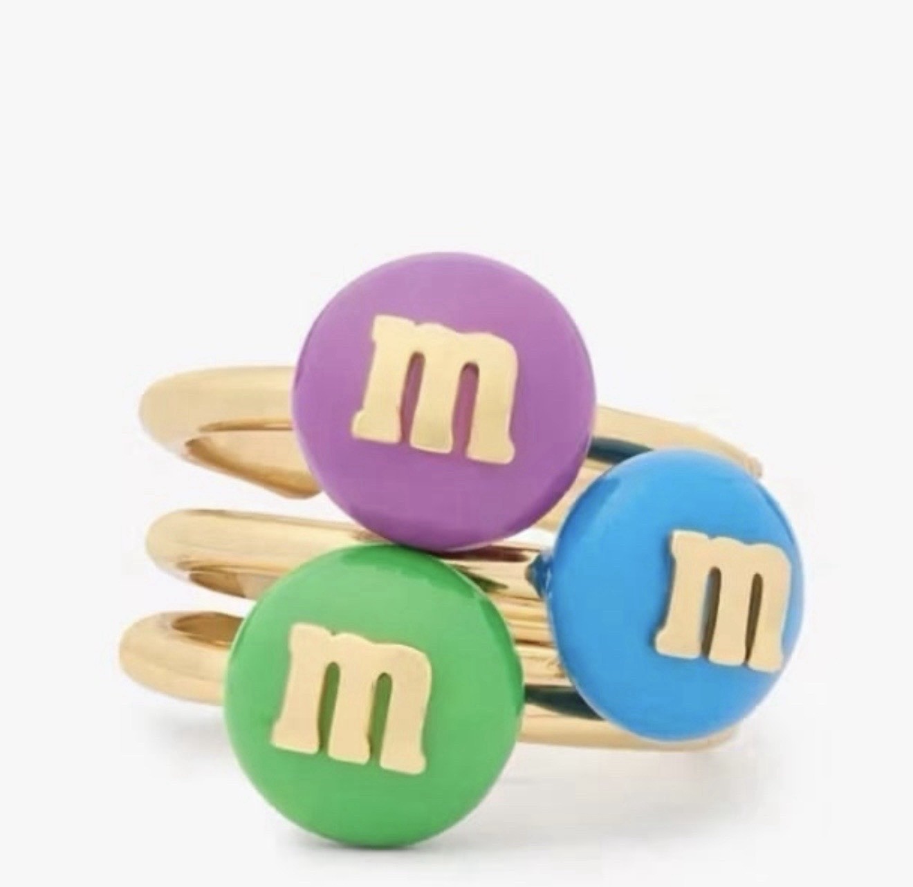 M&M’s x Kate Spade New York Stacking Ring Set – size 6
