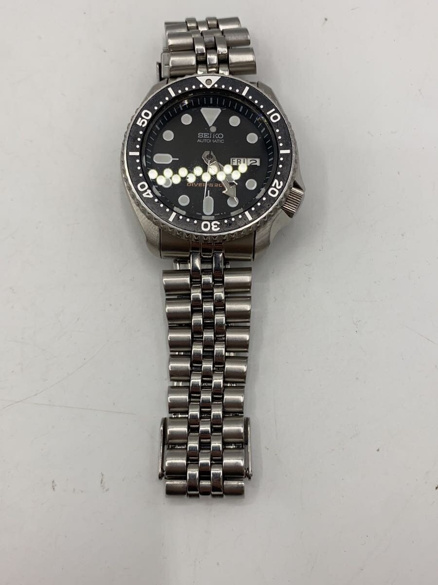 [B1S] Seiko SKX007 Diver Automatic Black Dial Stainless Steel Watch [z2z]