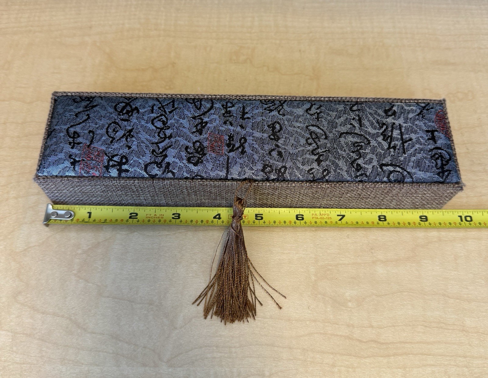 Tassel Pendant Jewelry Gift Chinese Style Silk And Linen Display Box