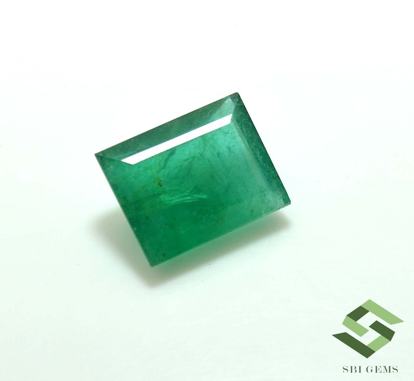 14.80×11.65 mm IGI Certified Natural Emerald Baguette Cut 9.93CTS Loose Gemstone