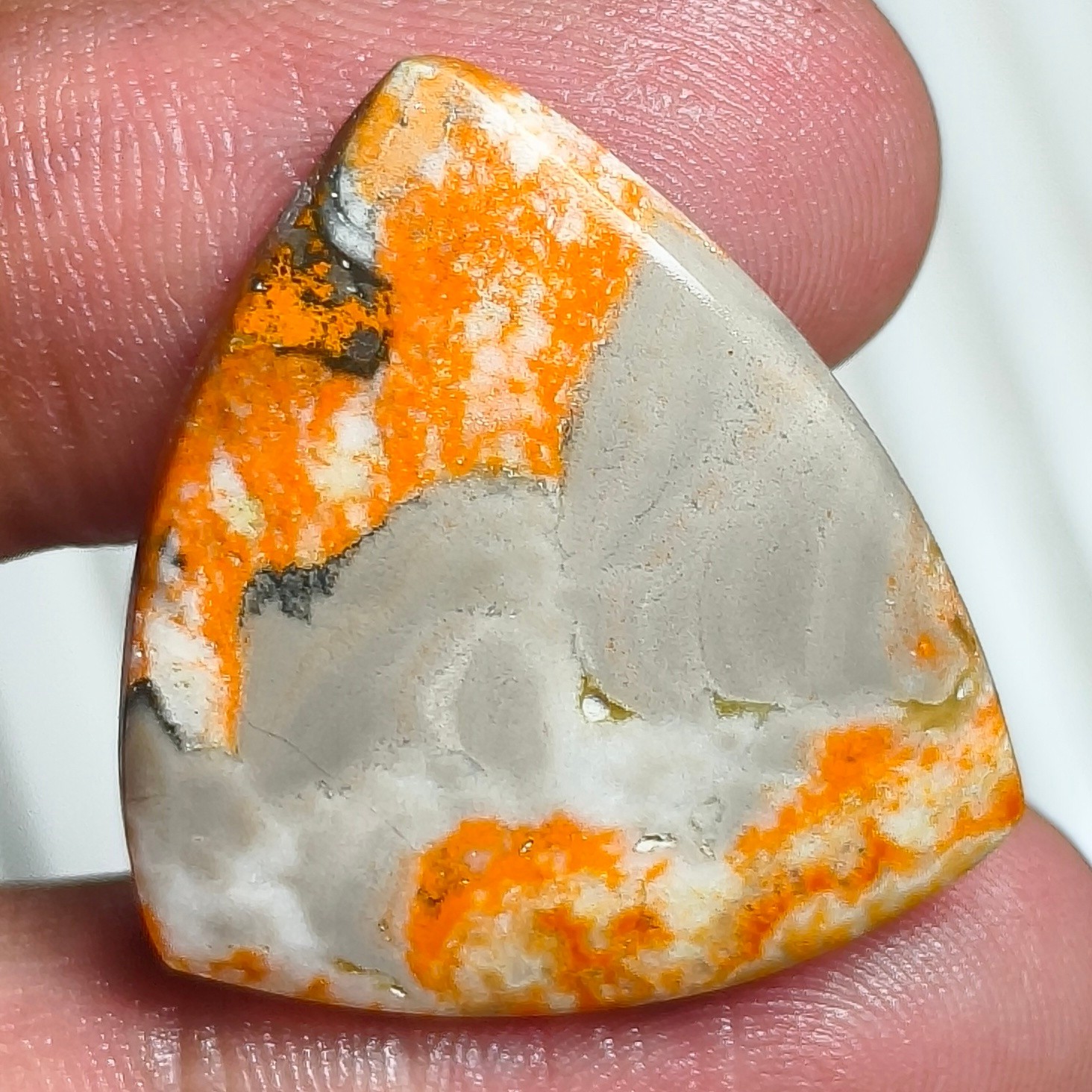 Natural Polished Bumble Bee Jasper Cabochon, Loose Gemstone For Wire Wrapped