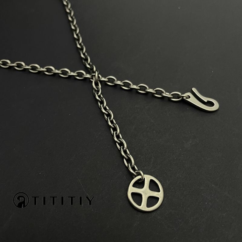 New Wide 4.5MM TA1 Pure Titanium O Link Chain Necklace Unisex Light Anti-Allergy