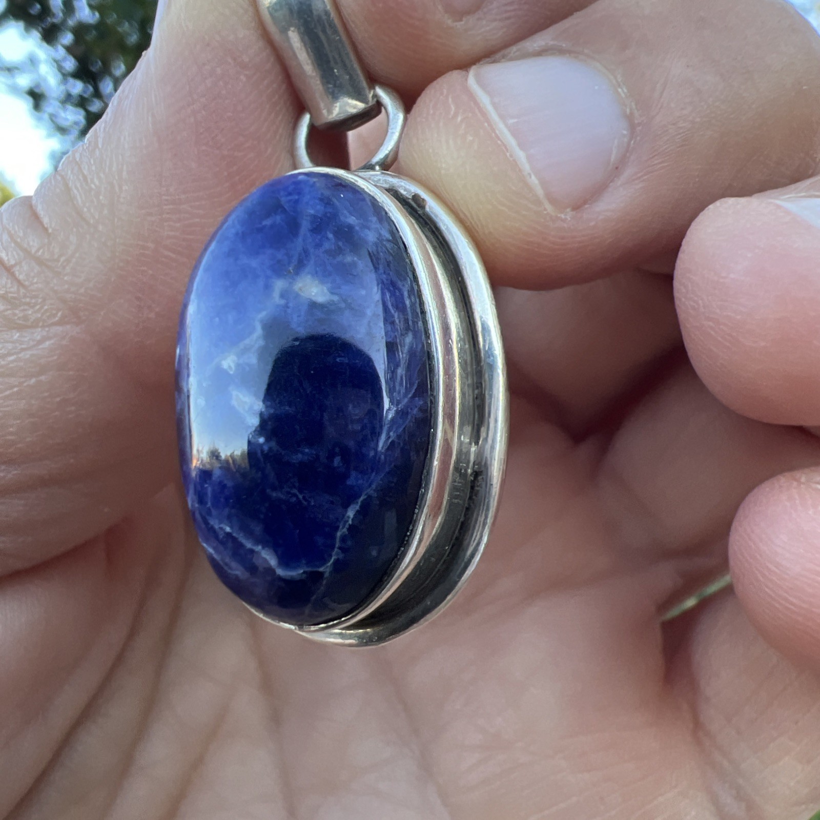 Oak 7 Sterling Silver Sodalite Pendant