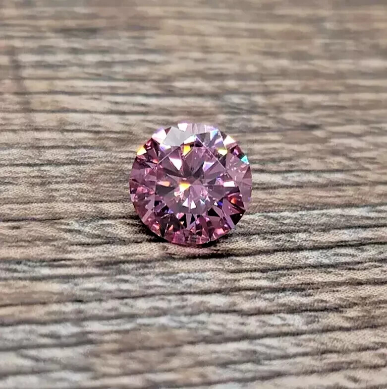 5 CT Baby Pink Diamond – 11.50mm, Round Cut, VVS1, D Grade, Certified Stone A06