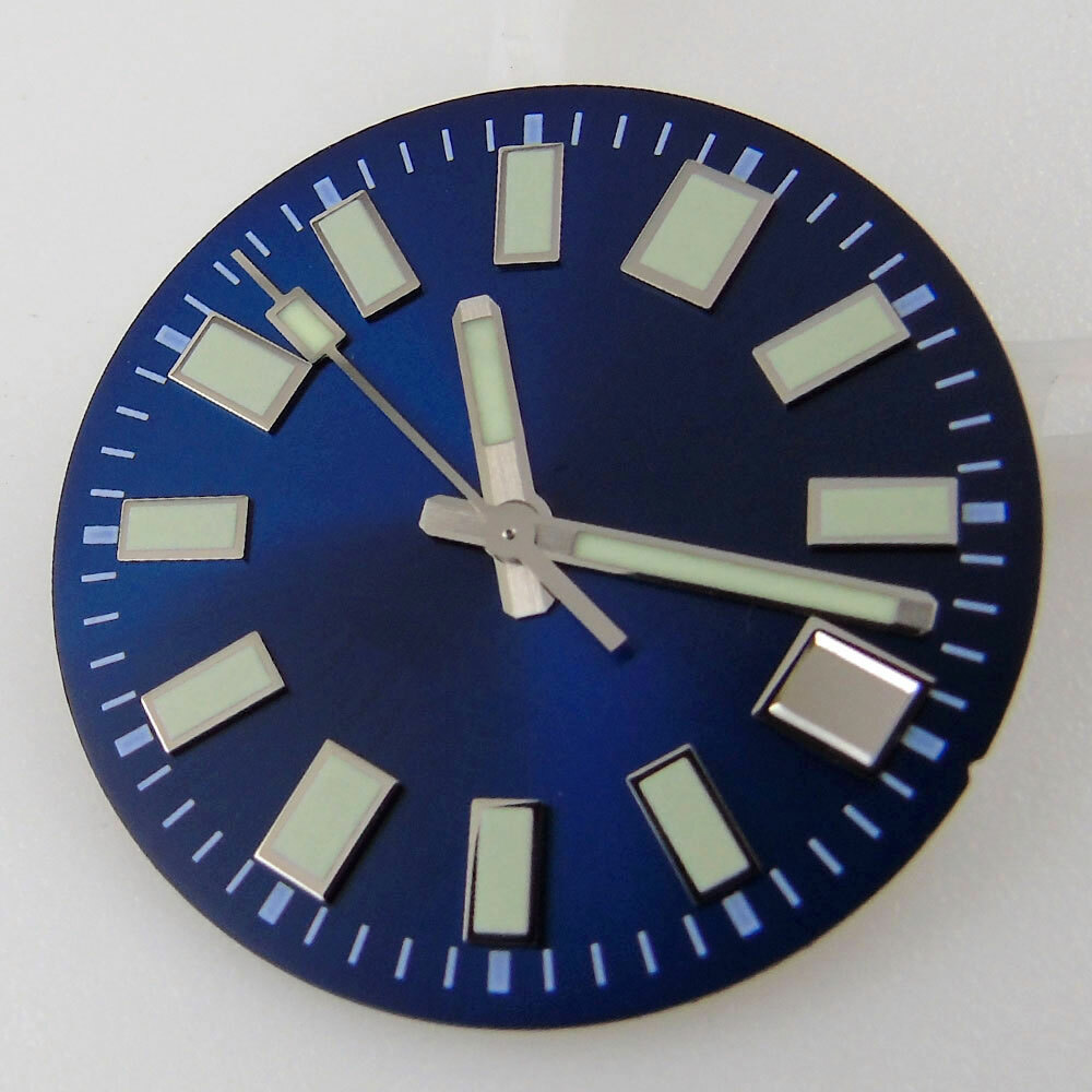 Super Lume 29mm Watch Dial+Solid Japan C3 Lume Hands Fit For NH35 Movement Date