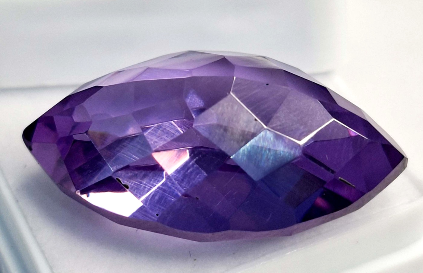 VVS Purple Zircon Marquise Cut 58-60 Ct Natural Loose Certified Gemstone RK856