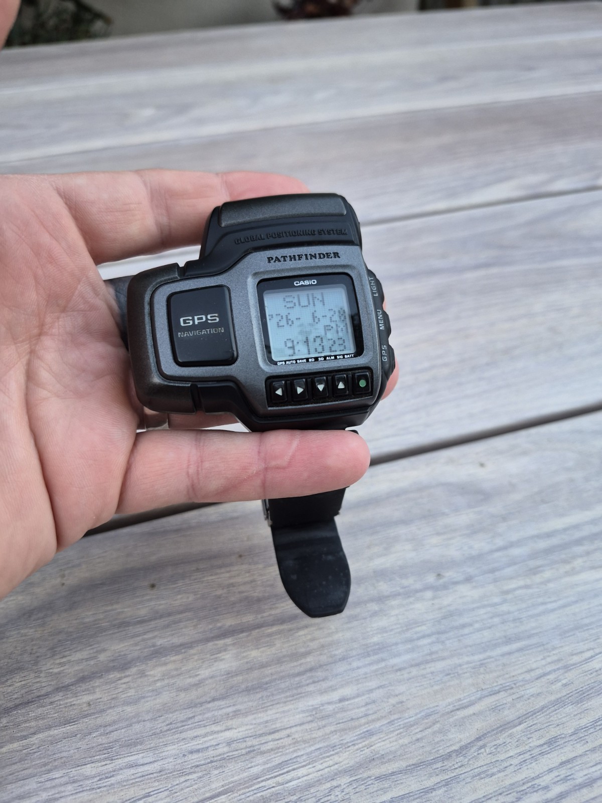 Vintage Casio Pathfinder Digital Watch PAT-1 GP-1 Module No. 1840 gps watch