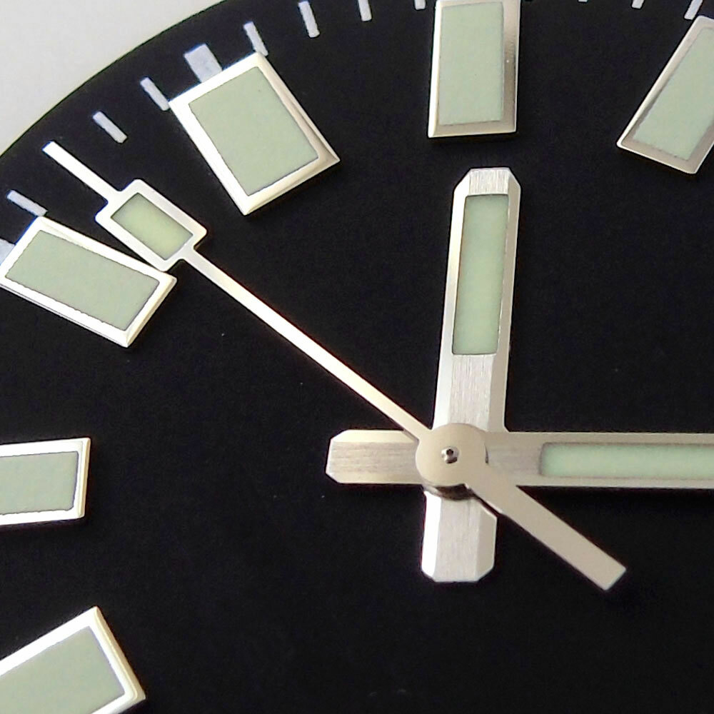 Super Lume 29mm Watch Dial+Solid Japan C3 Lume Hands Fit For NH35 Movement Date