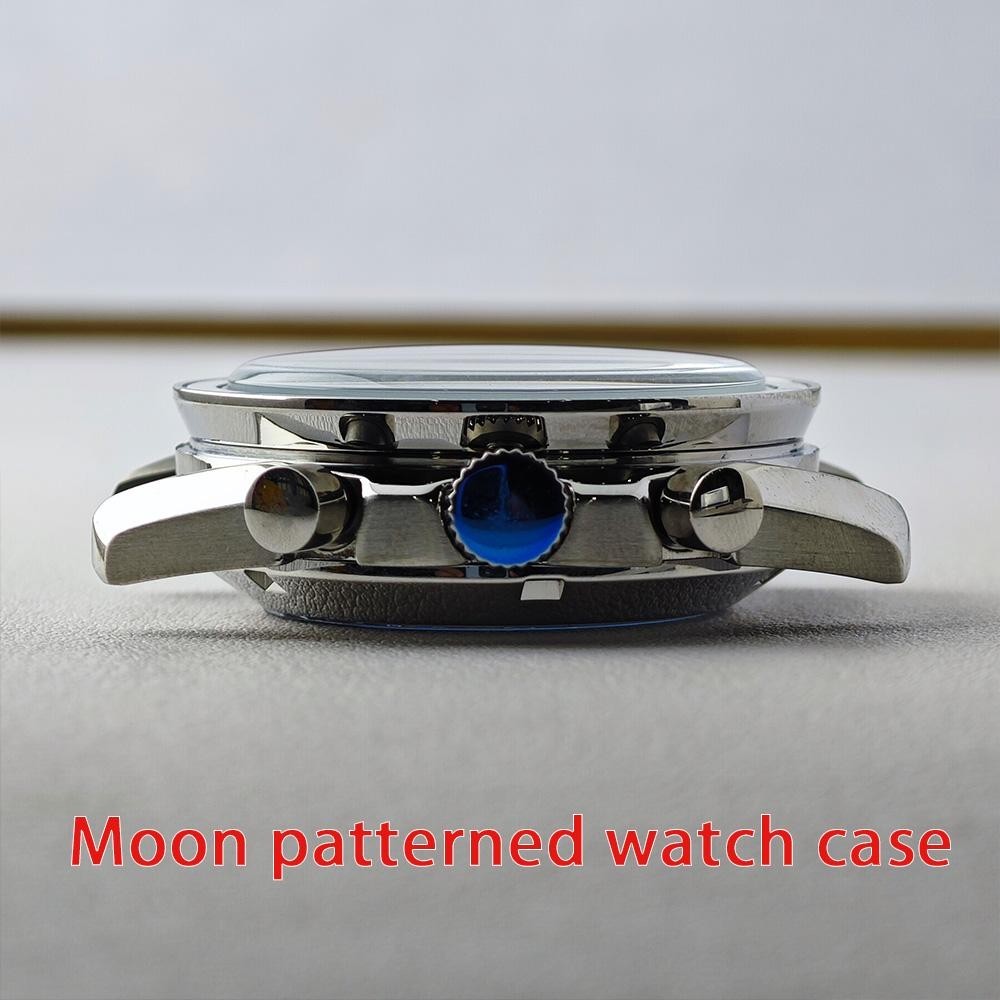 39.7mm Metal Watch Case Fit VK63 Movement Men Watch Parts for 20mm Strap
