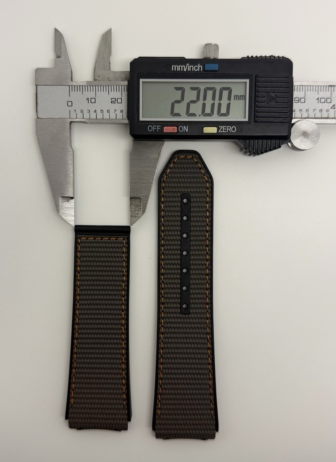 Zenith Defy 21 23mm x 22mm Gray Fabric Watch Strap Band 2322-938 Authentic OEM