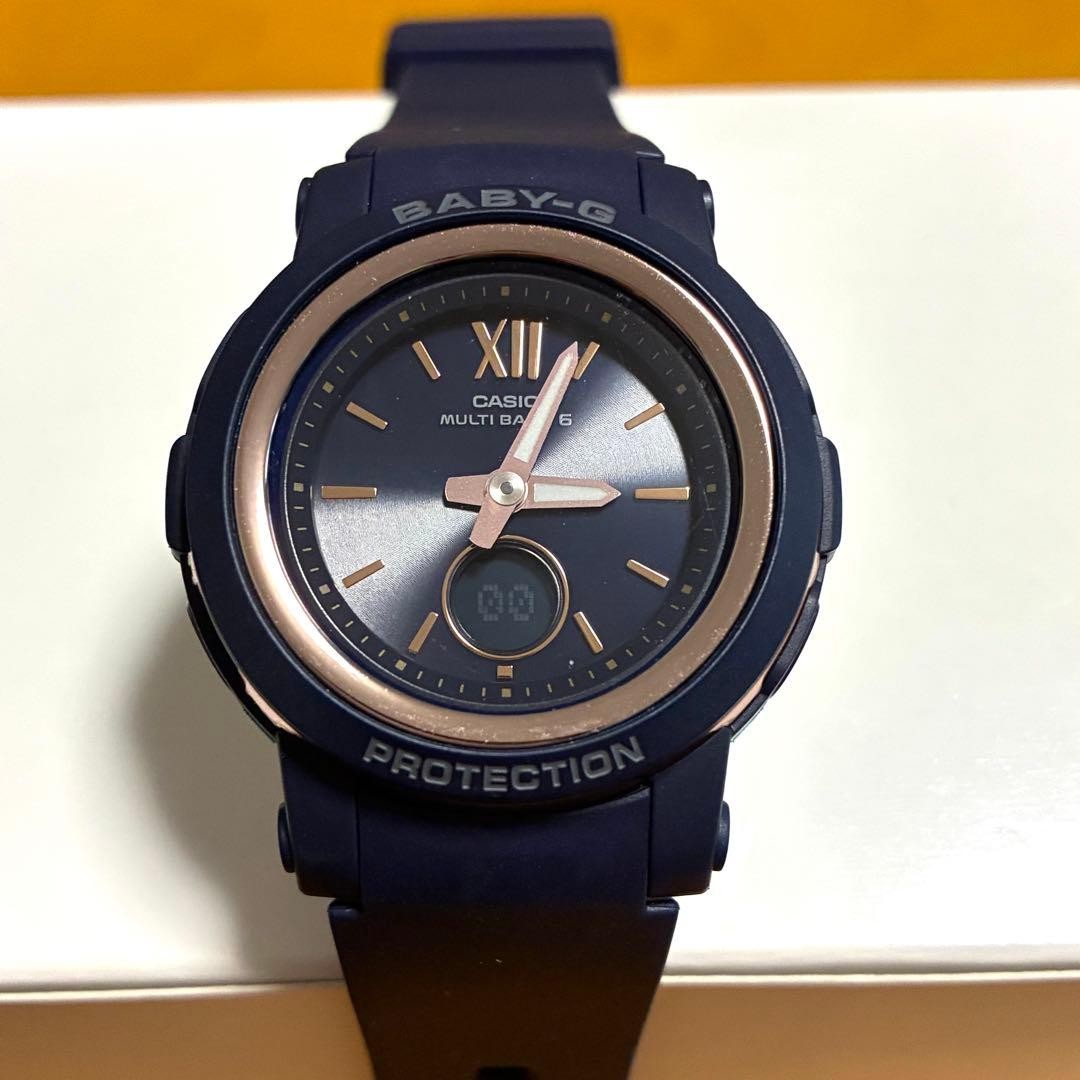 CASIO baby g BGA 2900 2AJF Radio Solar Navy