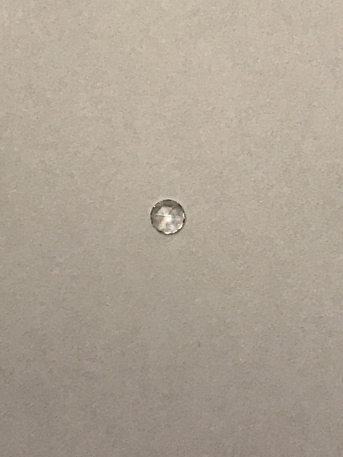 Rose Cut Diamond 2.50mm To 2.55mm VS Clarity G-H Color .04 Ct