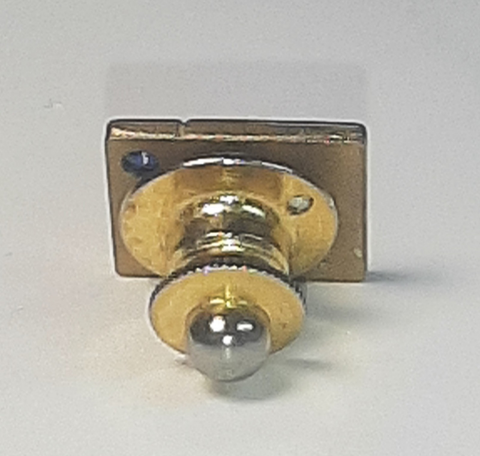10K Gold Tie tac Pin w 3 Sapphires lapel pin 1/5 10K Vintage