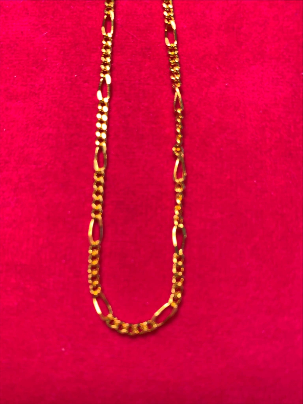 9 1/2 INCH OR 10 1/2 INCH 14KT GOLD PLATED 2MM FIGARO ANKLET USA SELLER