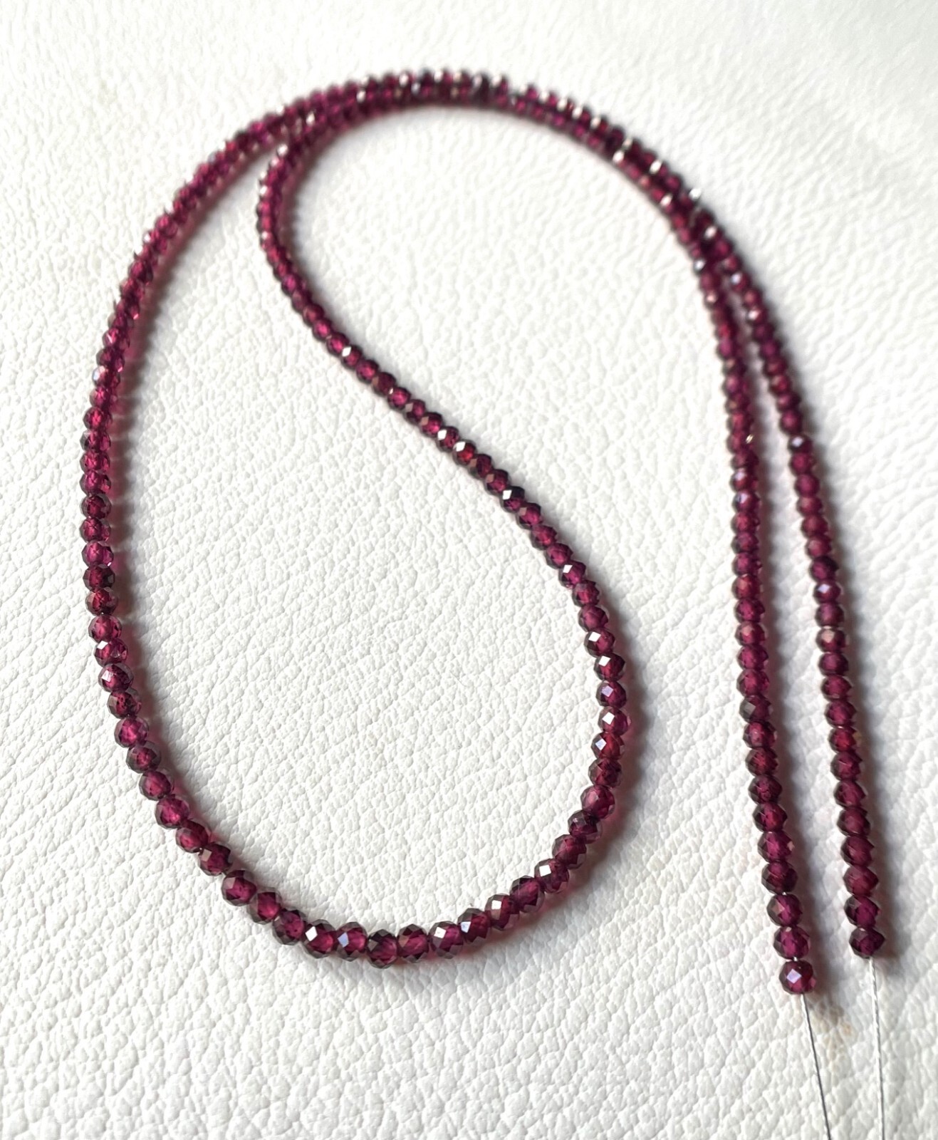 Natural Rhodolite Garnet Faceted Roundelle Beads Gemstone , Faceted Garnet Beads