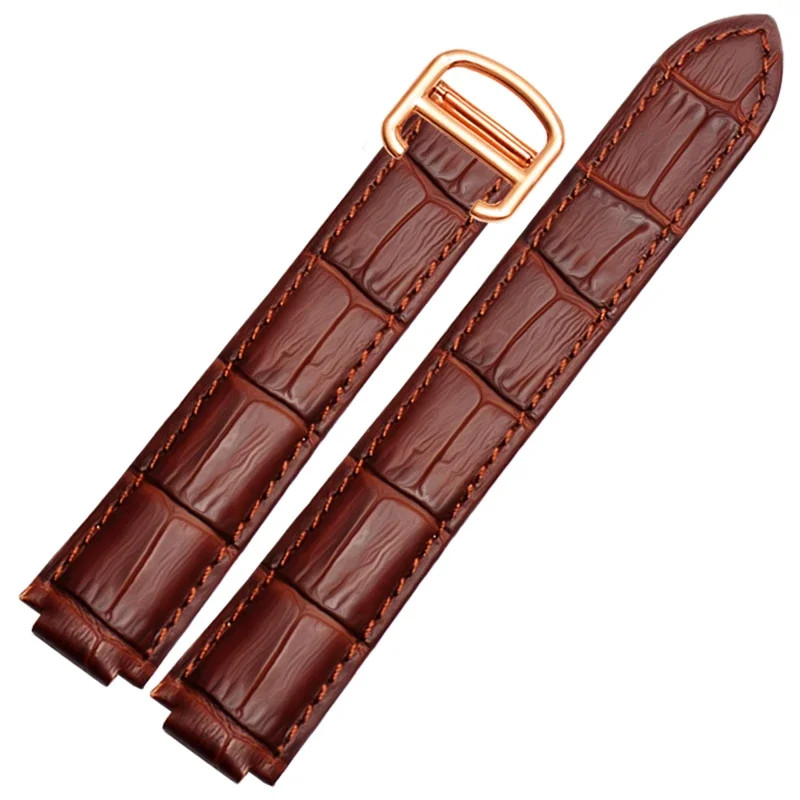 Genuine Leather Strap for Cartier Blue Balloon Men Women Vintage Soft