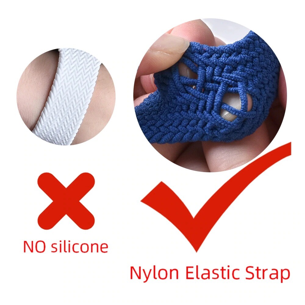 For Apple Iwatch Series 10 9 8 7 6 5 4 3 2 1 SE Nylon Braided Solo Loop Strap US
