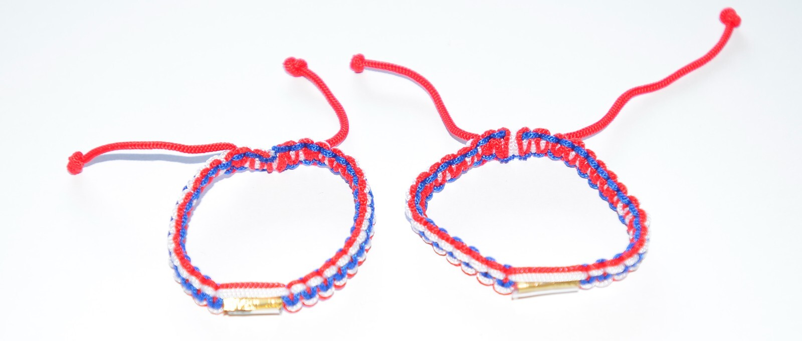 Macrame Friendship Bracelet With Spiritual Buddhism Feng Shui Metal Charm