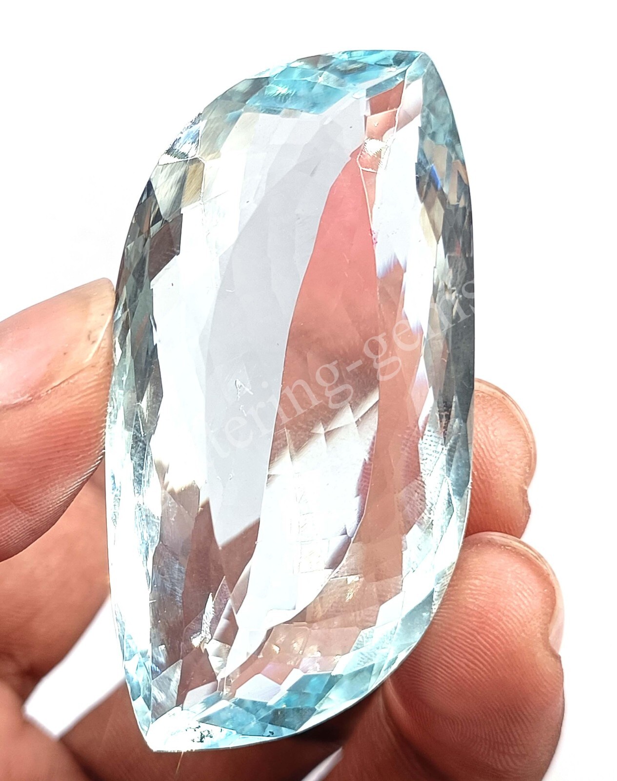 147.05 Ct Emerald Cut Sky Blue Aquamarine IGL Certified Loose Gemstone M25