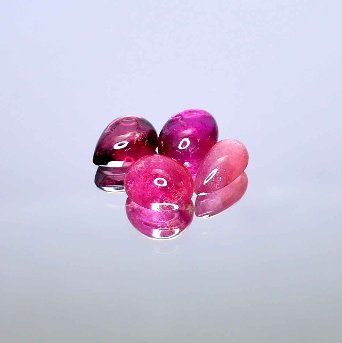 Pink Tourmaline Cabochon , Natural Gemstone Lot, Healing Crystals 6.45 Cts