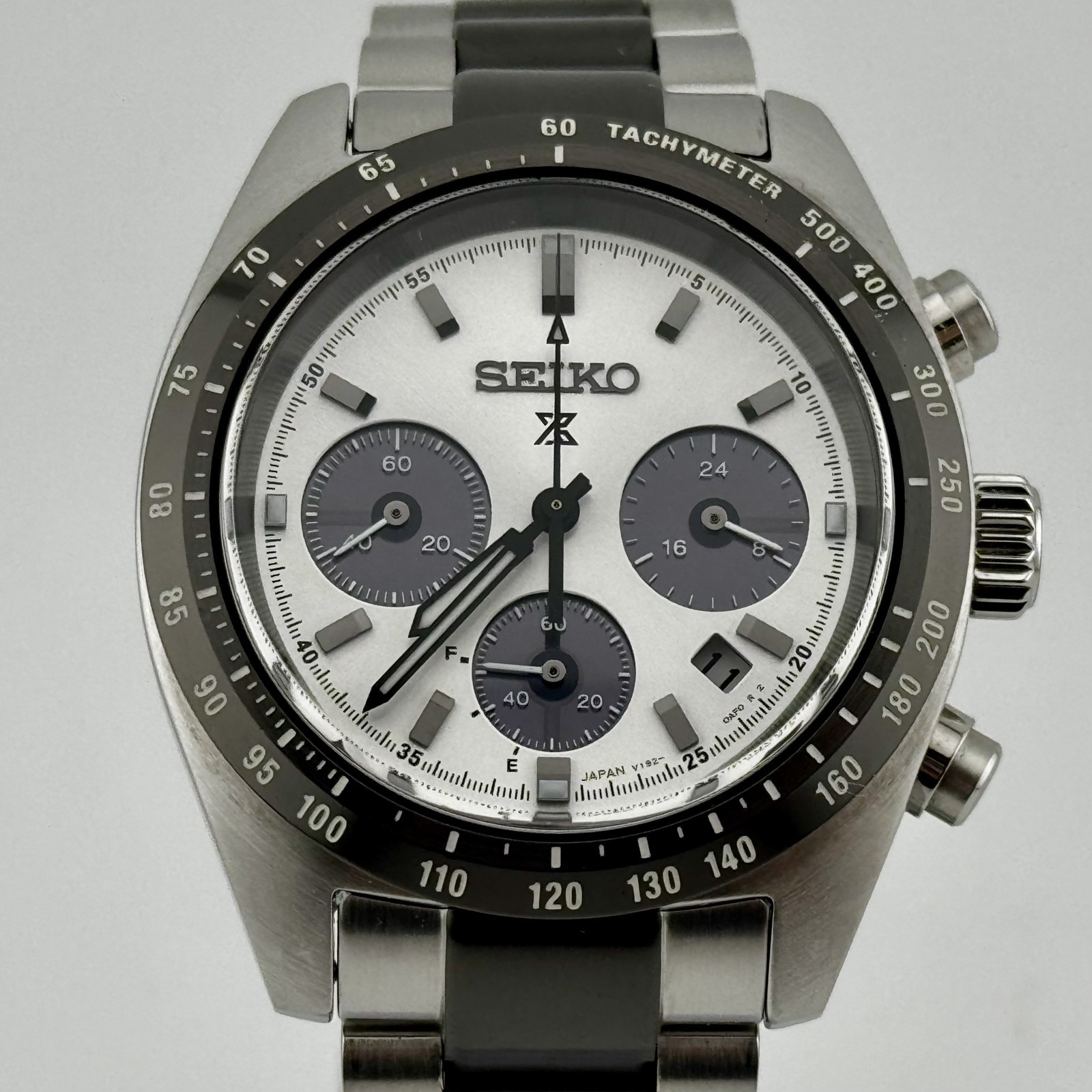 SEIKO PROSPEX SPEEDTIMER SBDL101 Solar Chronograph Panda Dial Limited Watch