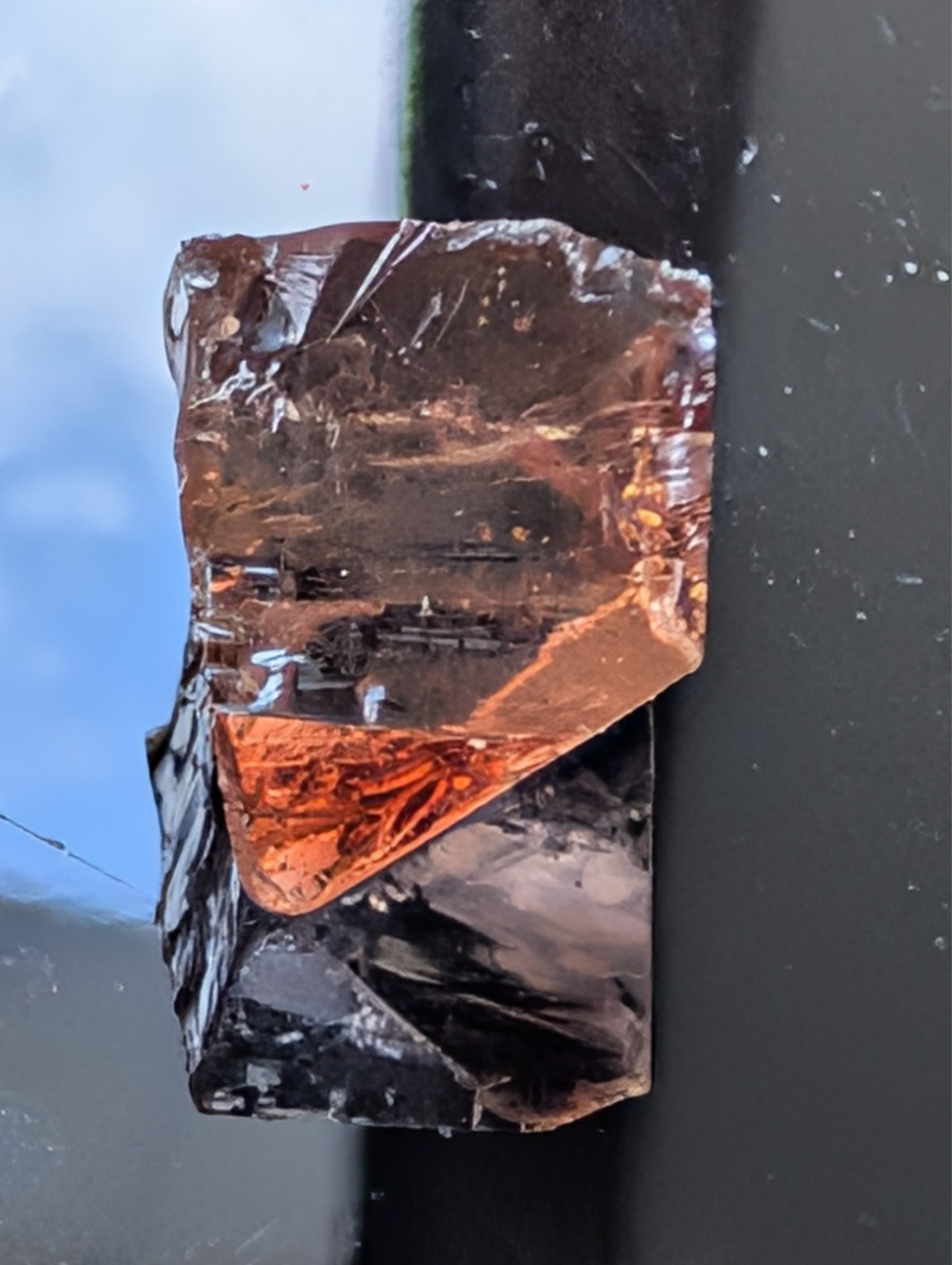 USA seller 17.00 IF clarity Imperial Topaz facet rough gemstone specimen