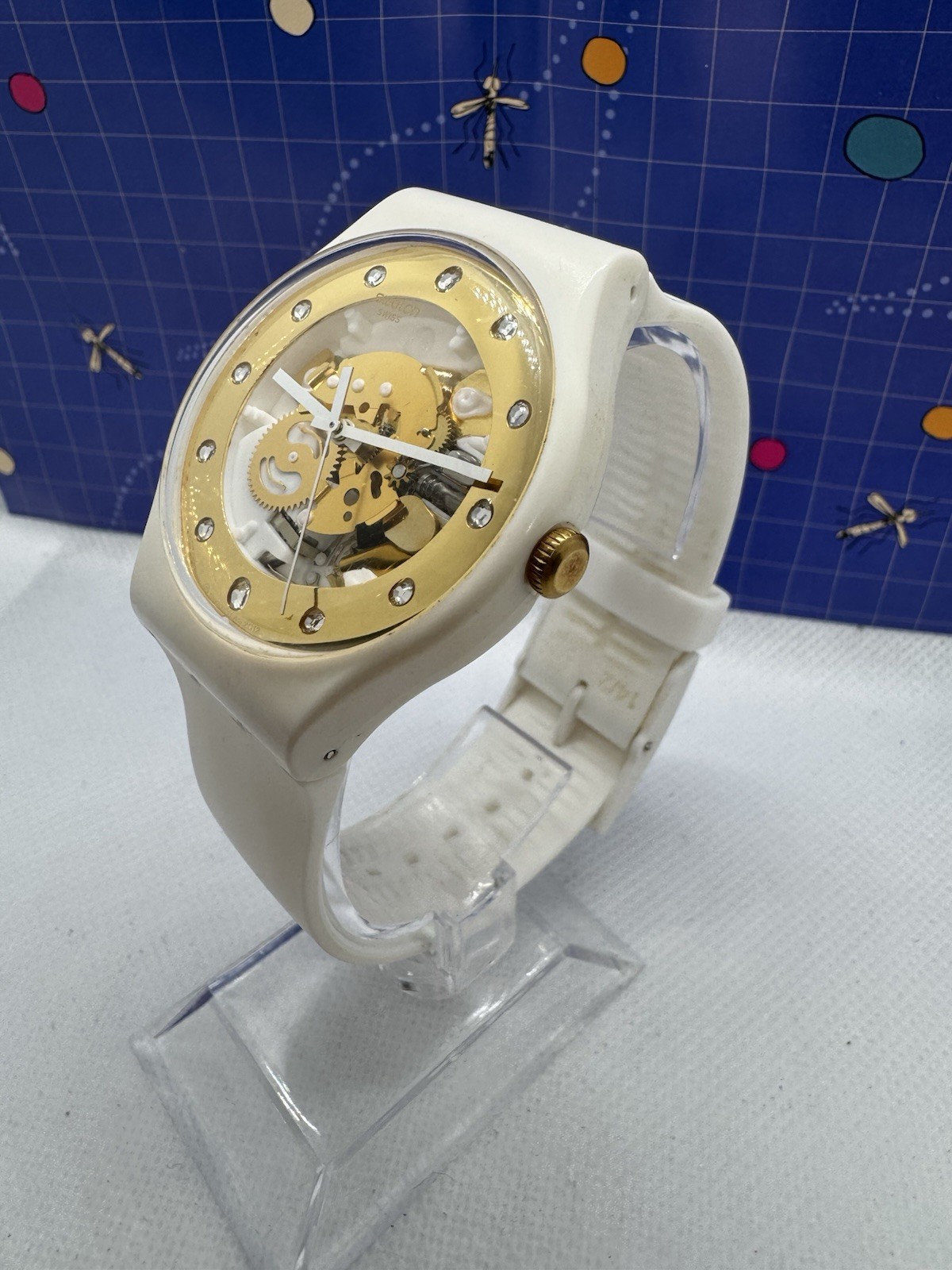 Swatch Watch SUNRAY GLAM Skeleton Dial Working