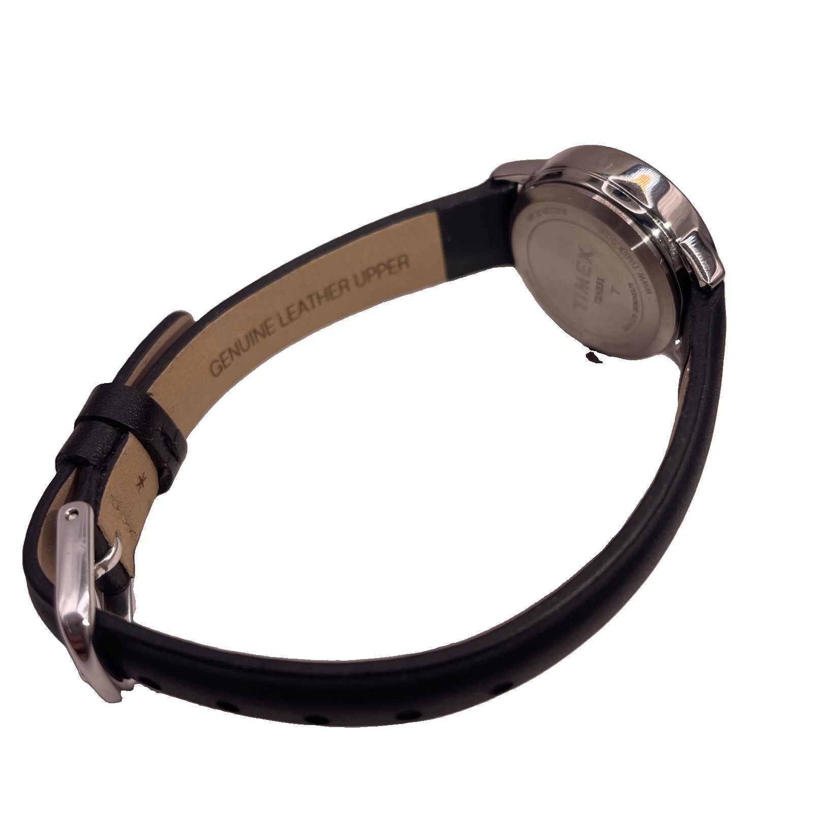 Timex Women’s T2H331 Easy Reader Indiglo Leather Strap Watch NO BOX.