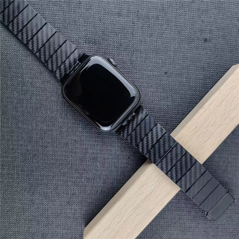 Carbon Fiber Band Strap For Apple Watch Series 8 7 6 SE 5 4 41/45mm Ultra 49mm