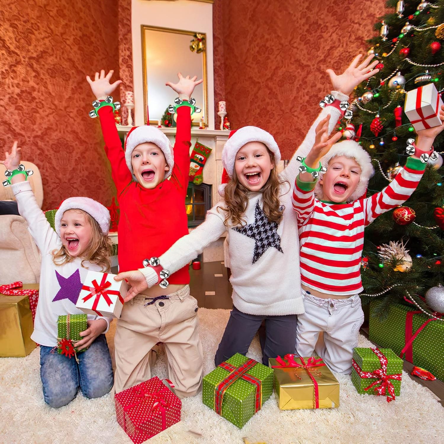 Loud and Clear 24PCS Jingle Bell Bracelets – Party Favors for Every Celebration