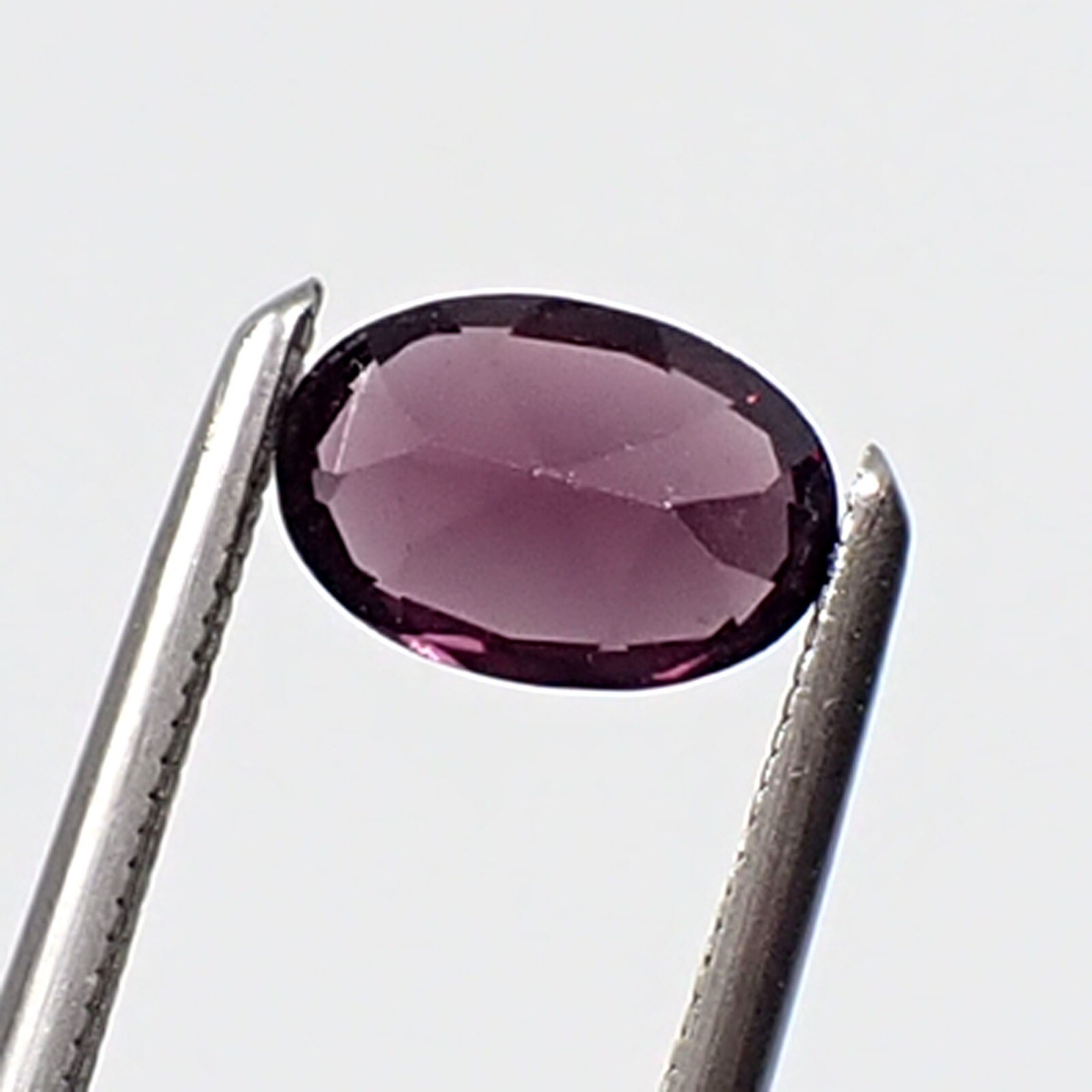 0.68 carat Oval 6x4mm Deep Purple Colour Untreated Natural Spinel Gemstone