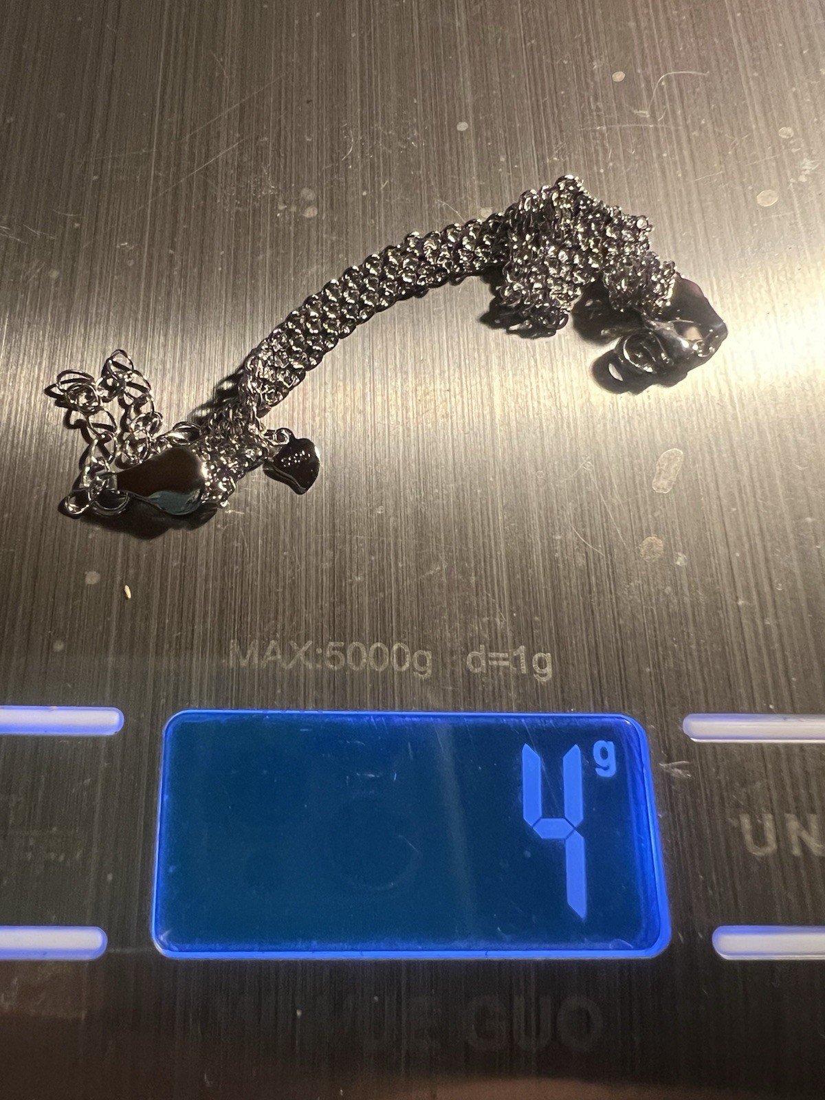 New Silver Marked 925 Mesh Bracelet Lobster Clasp 6.5” Extends 8.5”