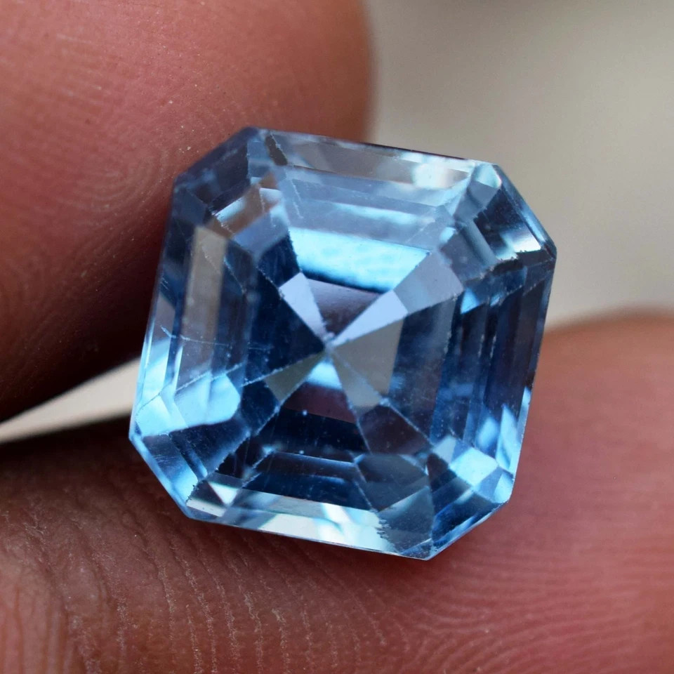 40.40 CT Natural London Blue Topaz Octagon Cut Flawless Certified Gemstone Lot