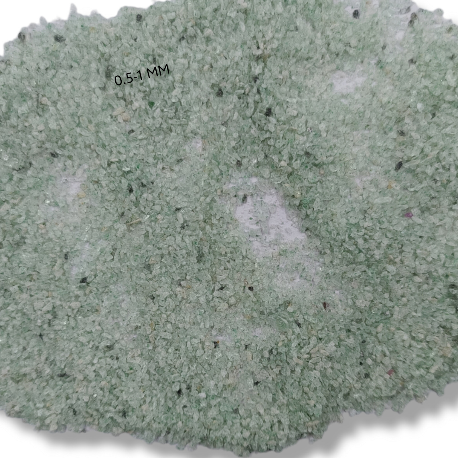 Crushed Green Strawberry Quartz Coarse Inlay Woodworking, Stone Healing Powder