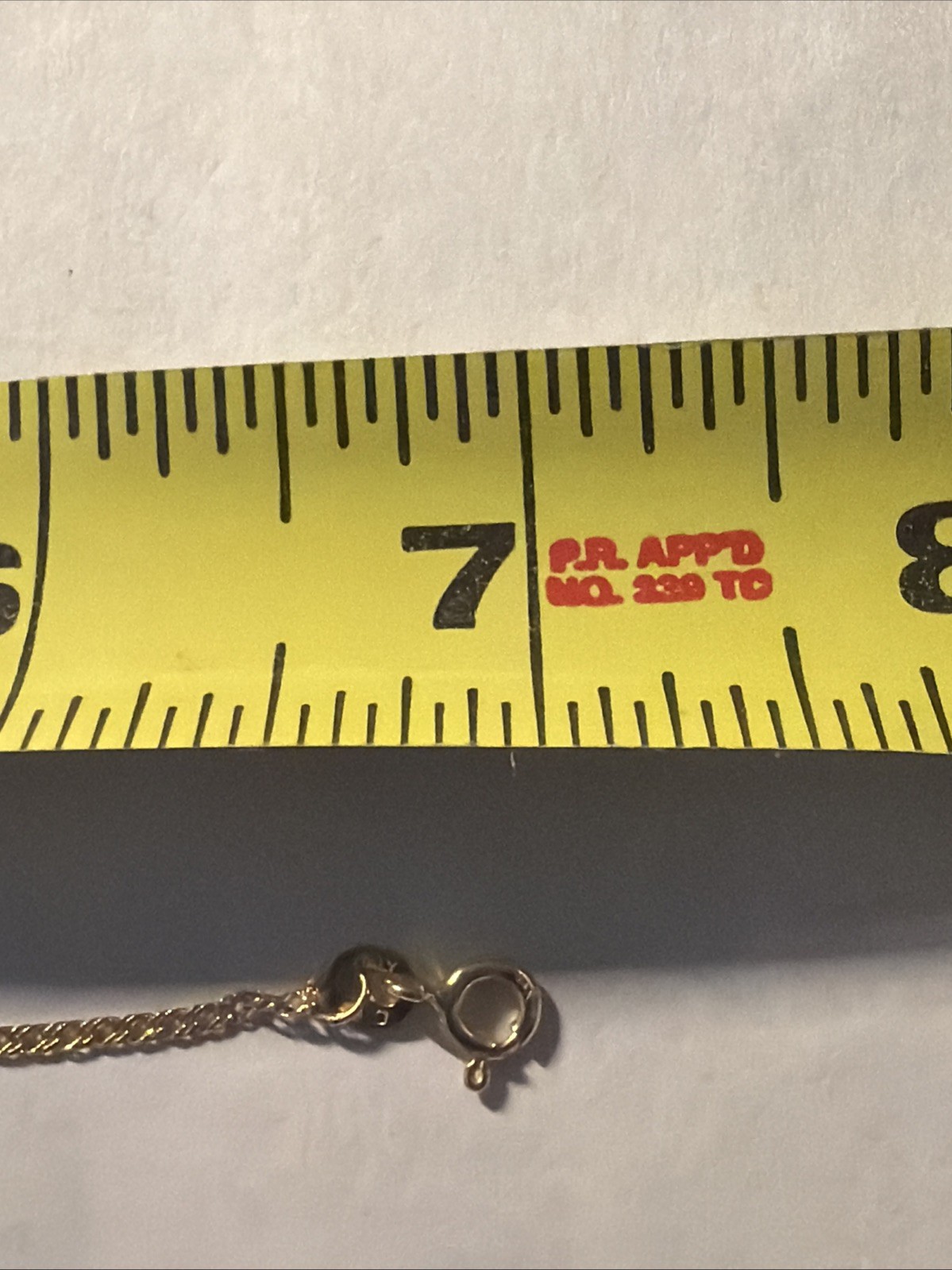 14K Yellow Gold Herringbone Bracelet – Italy – 7” – 0.84 grams Not Scrap